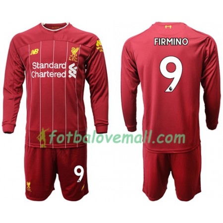 Levné Liverpool Firmino 9 Dětské Domácí Fotbalové dresy 2019/20 Dlouhý Rukáv